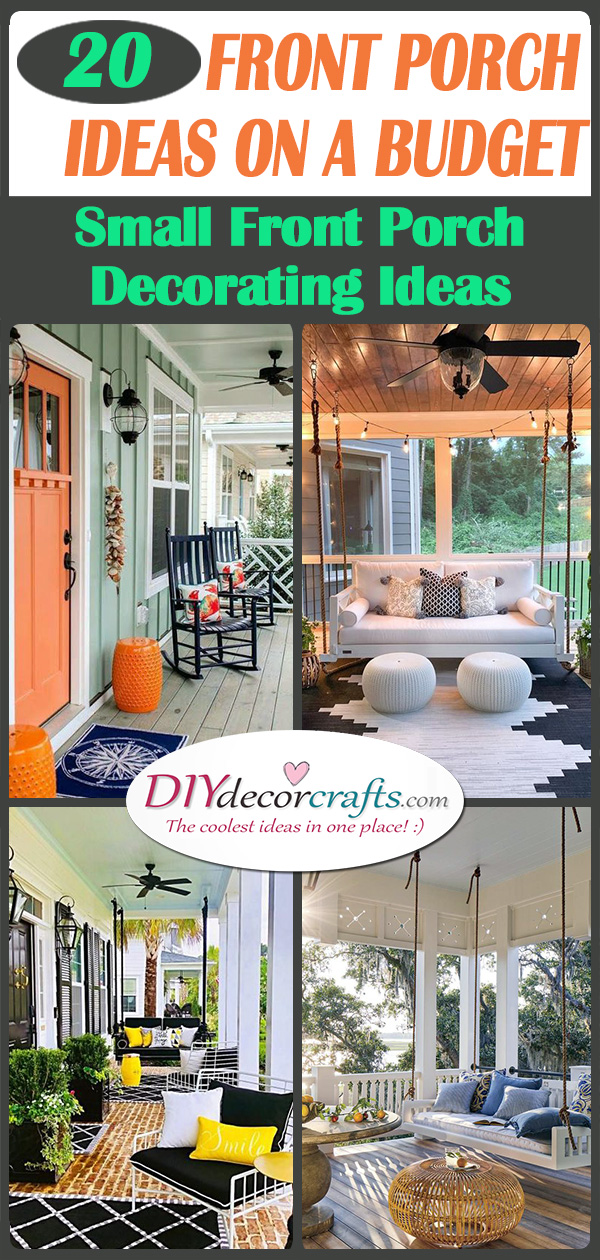 20 SMALL FRONT PORCH IDEAS ON A BUDGET - Small Front Porch Decorating Ideas on a Budget