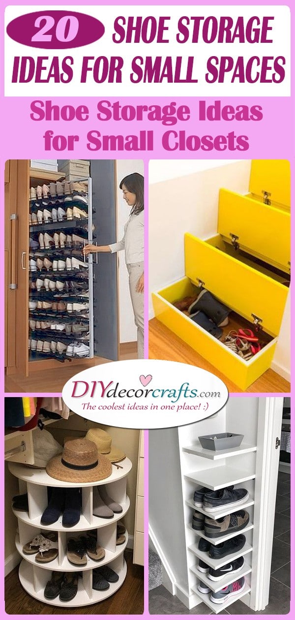 20 SHOE STORAGE IDEAS FOR SMALL SPACES - Shoe Storage Ideas for Small Closets