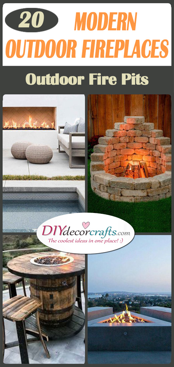 Modern Outdoor Fireplaces - Amazing Outdoor Fire Pits