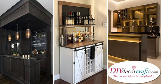 20 MODERN HOME BAR IDEAS - Living Room Bar Ideas