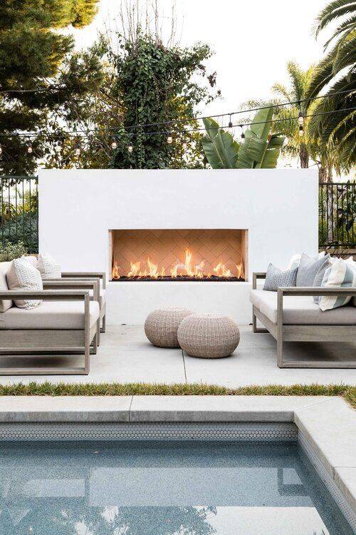 Modern Outdoor Fireplace - Outdoor Fire Pits