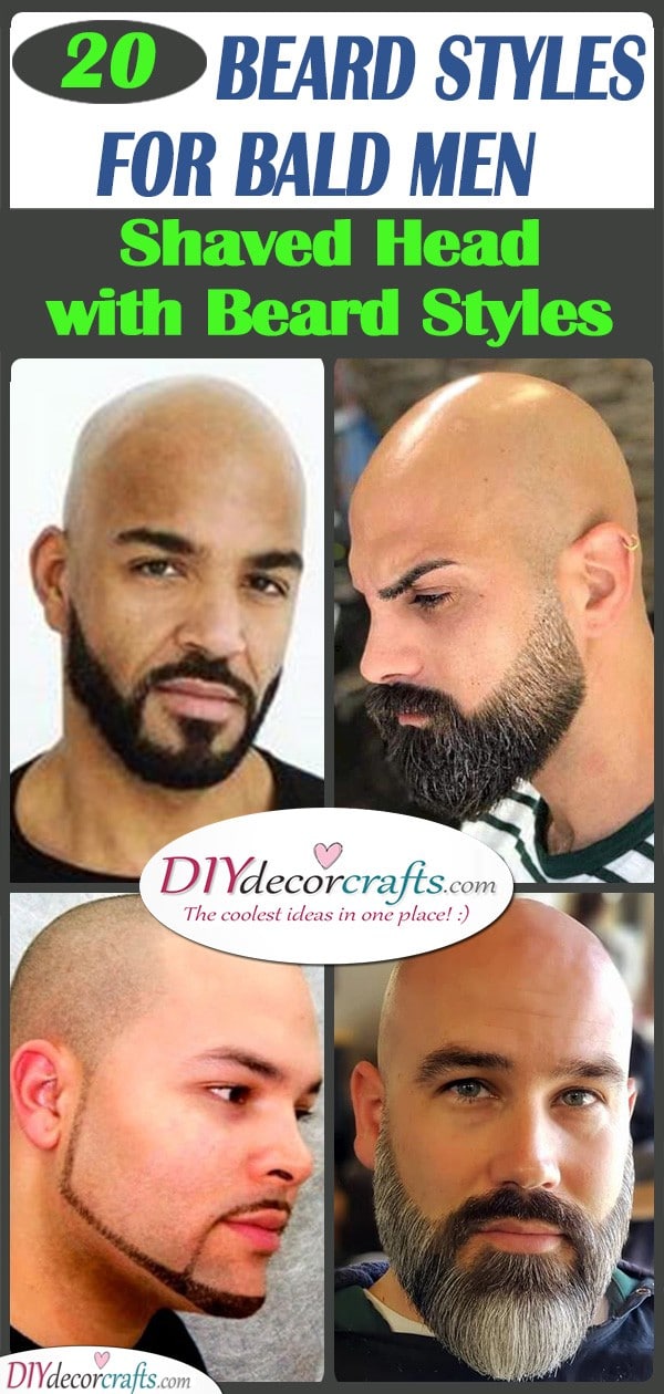 20 BEARD STYLES FOR BALD MEN - Shaved Head with Beard Styles