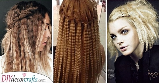 CRIMPED HAIRSTYLES - Crimped Wavy Hair Ideas
