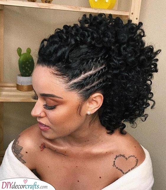 A Few Cornrows - Curly Hairstyles for Women