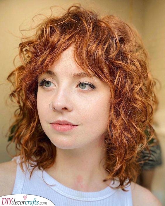 Bold in Red - Curly Hairstyles for Girls