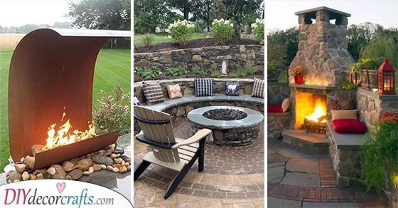 20 OUTDOOR FIREPLACE IDEAS - Backyard Fireplace Ideas