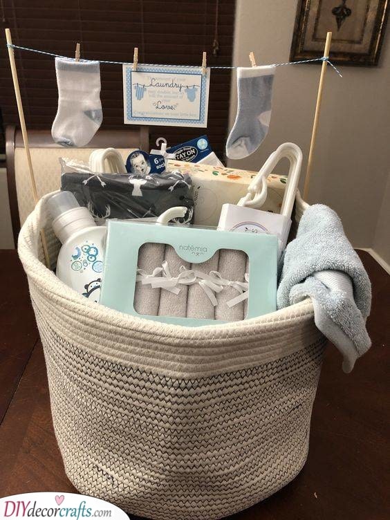 A Laundry Basket - Personalized Baby Gifts
