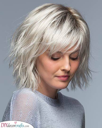 A Carefree Vibe - Medium Length Hairstyles for Older Women