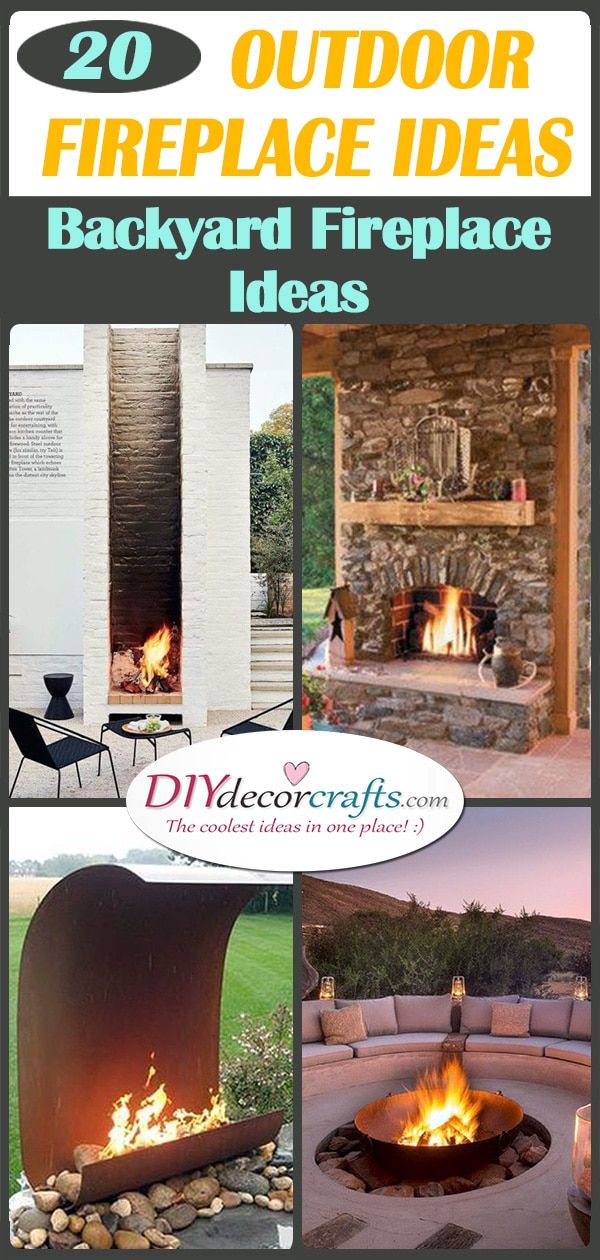 20 OUTDOOR FIREPLACE IDEAS - Backyard Fireplace Ideas