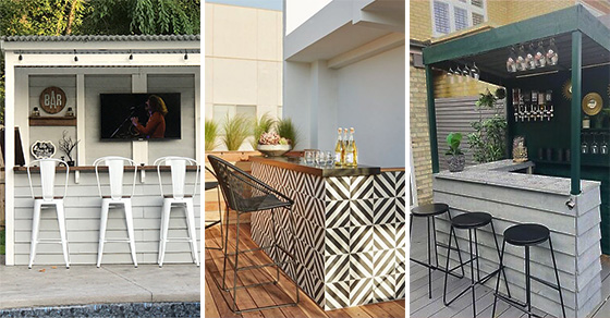 20 GARDEN BAR IDEAS - Summer House Bar Ideas