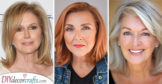 20 MEDIUM HAIRSTYLES FOR WOMEN OVER 50 - Shoulder Length Haircut for Women Over 50