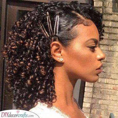 Clip It Down - Curly Hairstyles for Medium Hair